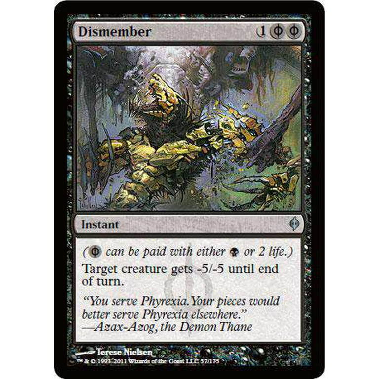 MtG New Phyrexia Uncommon Dismember #57 - Walmart.com