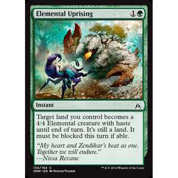 MtG Oath of the Gatewatch Common Elemental Uprising (Foil) #130