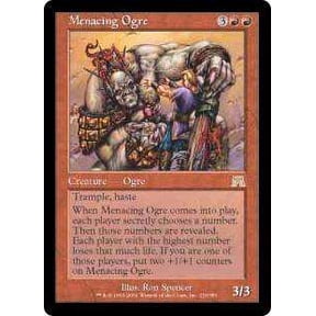 MtG Onslaught Rare Menacing Ogre #219