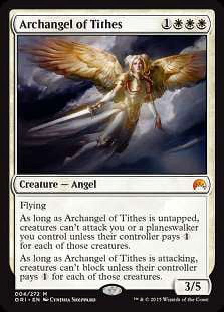 MtG Origins Mythic Rare Archangel of Tithes #4