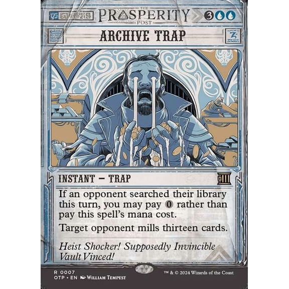 MtG Outlaws of Thunder Junction Breaking News Rare Archive Trap (Prosperity Showcase) #7