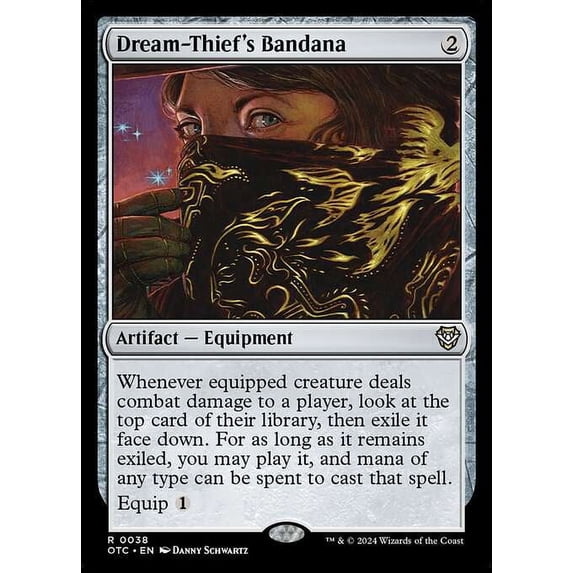 MtG Outlaws of Thunder Junction Commander Rare Dream-Thief's Bandana #38