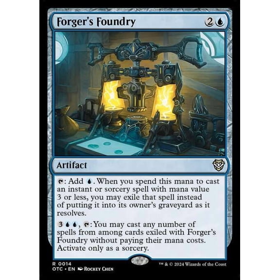 MtG Outlaws of Thunder Junction Commander Rare Forger's Foundry #14