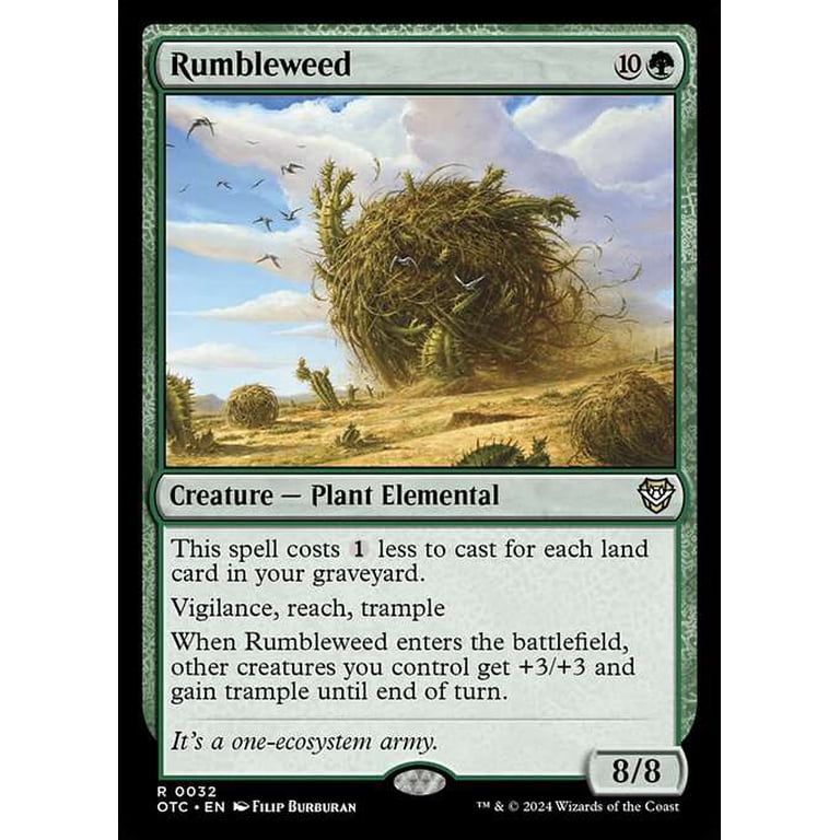 MtG Outlaws of Thunder Junction Commander Rare Rumbleweed #32 - Walmart.com MtG Outlaws of Thunder Junction Commander Rare Rumbleweed #32 - Walmart.com