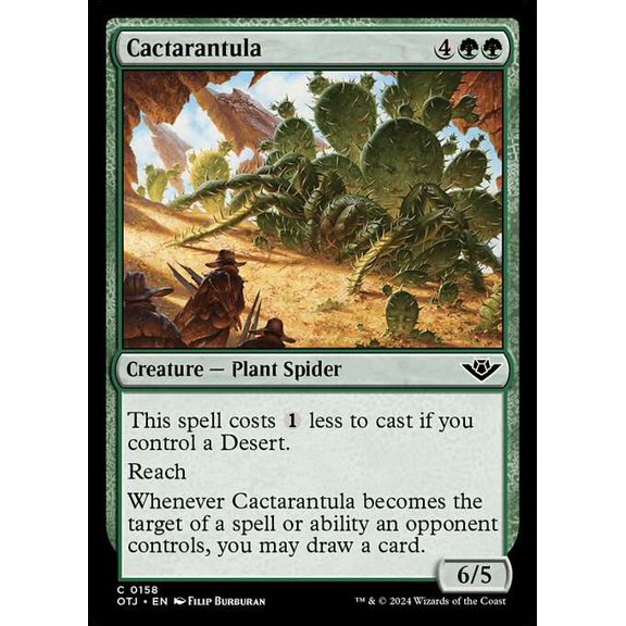 MtG Outlaws of Thunder Junction Common Cactarantula #158
