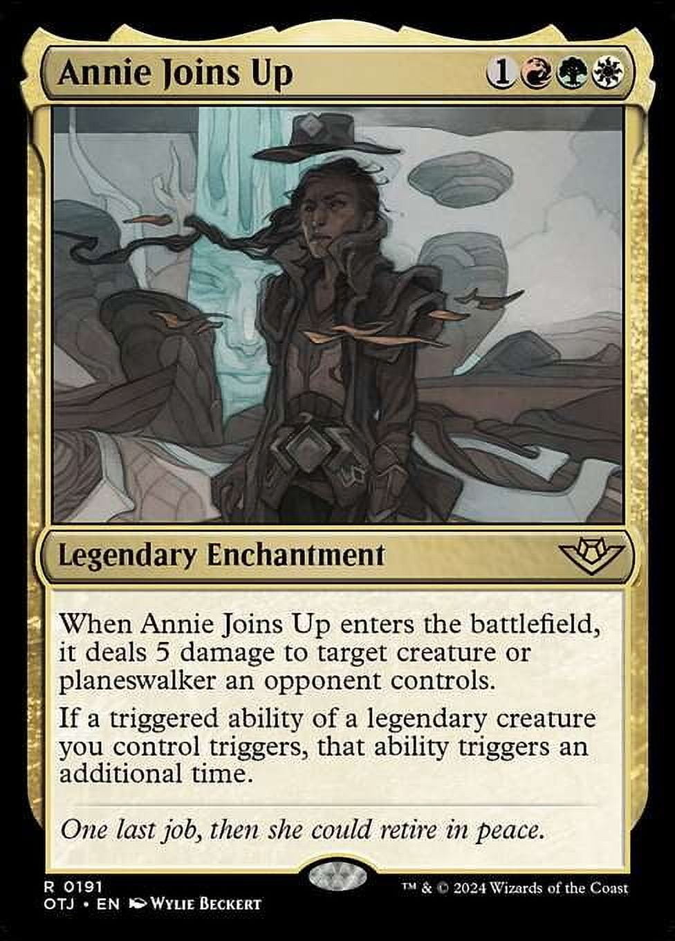 MtG Outlaws of Thunder Junction Rare Annie Joins Up (FOIL) #191