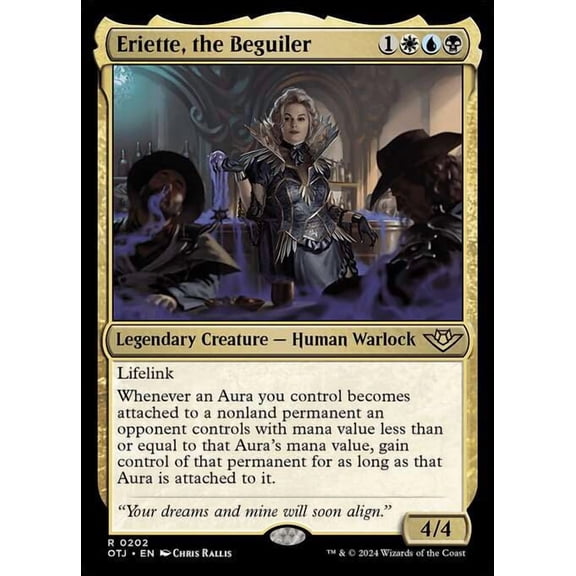 MtG Outlaws of Thunder Junction Rare Eriette, the Beguiler (FOIL) #202