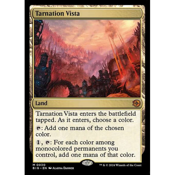 MtG Outlaws of Thunder Junction The Big Score Mythic Rare Tarnation Vista #30