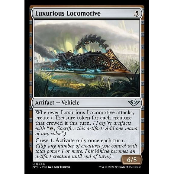 MtG Outlaws of Thunder Junction Uncommon Luxurious Locomotive #244