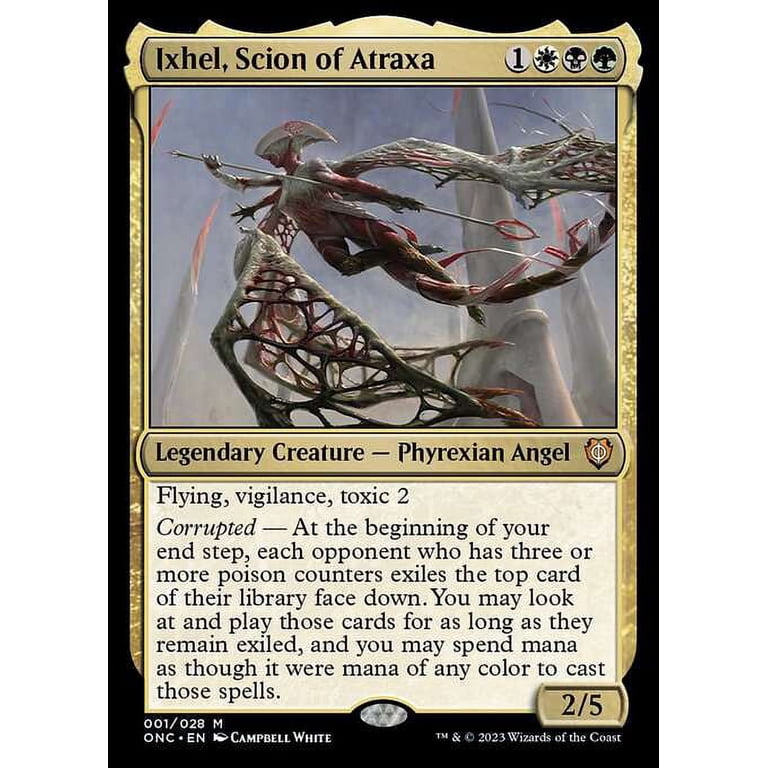 MtG Phyrexia: All Will Be One Commander Mythic Rare Ixhel, Scion of Atraxa #1 - Walmart.com MtG Phyrexia: All Will Be One Commander Mythic Rare Ixhel, Scion of Atraxa #1 - Walmart.com
