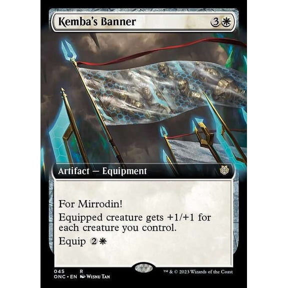 MtG Phyrexia: All Will Be One Commander Rare Kemba's Banner (Extended Art) #45