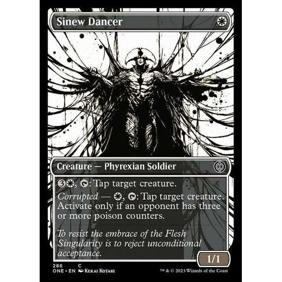MtG Phyrexia: All Will Be One Common Sinew Dancer (Showcase FOIL) #286