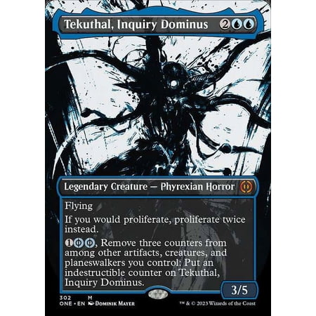 MtG Phyrexia: All Will Be One Mythic Rare Tekuthal, Inquiry Dominus (Showcase) #302