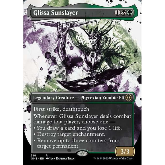 MtG Phyrexia: All Will Be One Rare Glissa Sunslayer (Showcase) #318