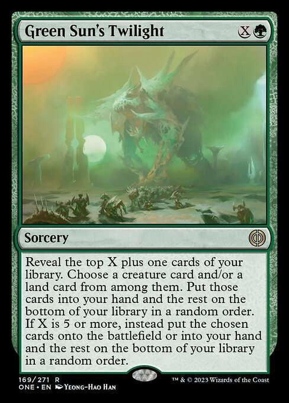 rare green magic cards MtG Phyrexia: All Will Be One Sun's Twilight #169 Magic The Gathering - The