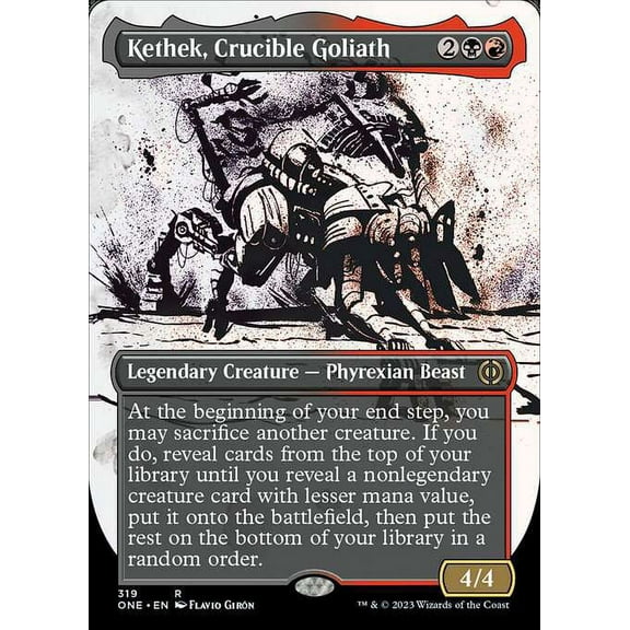 MtG Phyrexia: All Will Be One Rare Kethek, Crucible Goliath (Showcase) #319