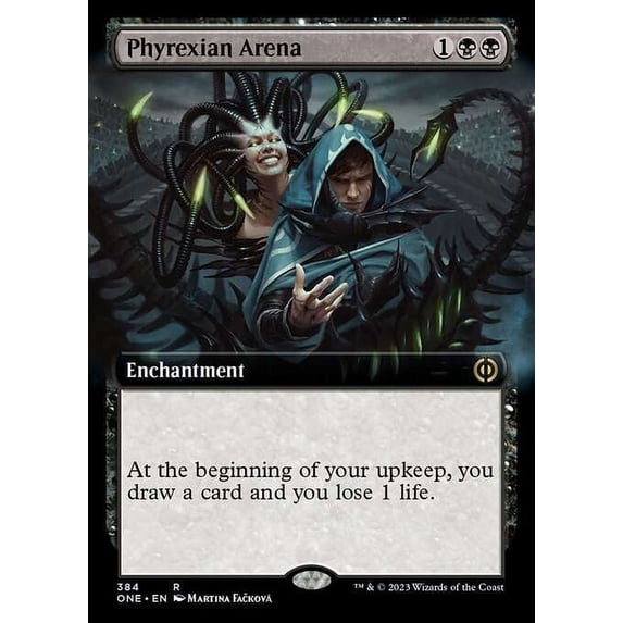MtG Phyrexia: All Will Be One Rare Phyrexian Arena (Extended Art FOIL) #384