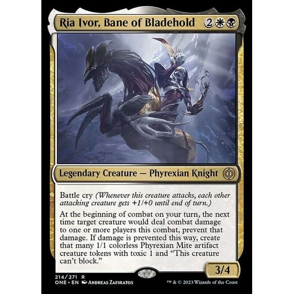 MtG Phyrexia: All Will Be One Rare Ria Ivor, Bane of Bladehold #214