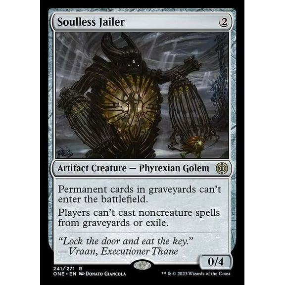 MtG Phyrexia: All Will Be One Rare Soulless Jailer #241