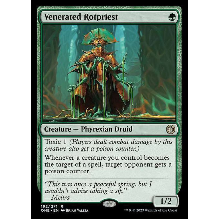MtG Phyrexia: All Will Be One Rare Venerated Rotpriest #192 - Walmart.com MtG Phyrexia: All Will Be One Rare Venerated Rotpriest #192 - Walmart.com