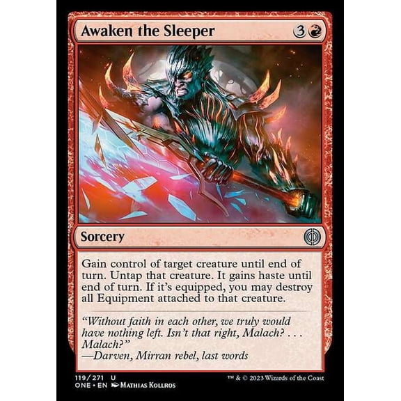 MtG Phyrexia: All Will Be One Uncommon Awaken the Sleeper #119