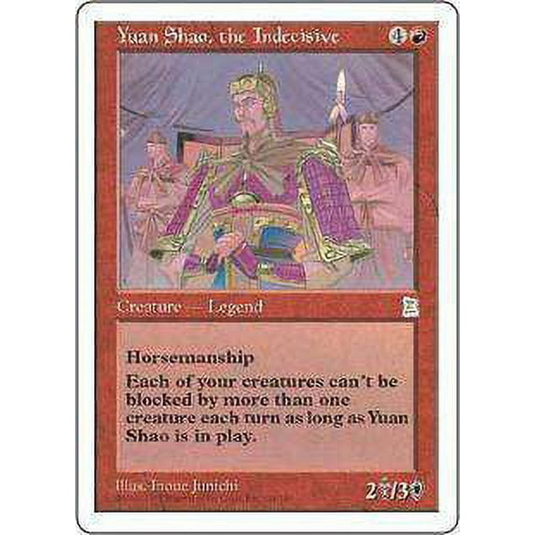 MtG Portal Three Kingdoms Rare Yuan Shao, the Indecisive #128