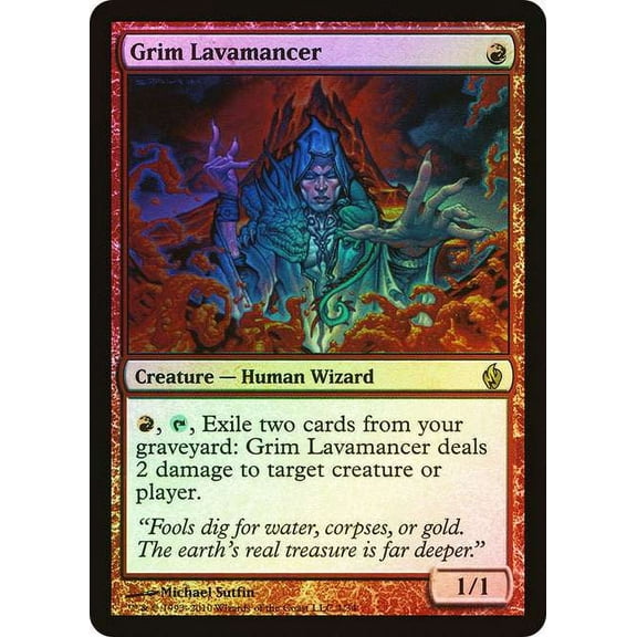 MtG Premium Deck Series: Fire and Lightning Rare Grim Lavamancer #1