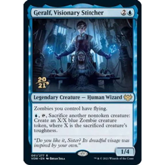 MtG Prerelease & Release Rare Geralf, Visionary Stitcher [FOIL] #61
