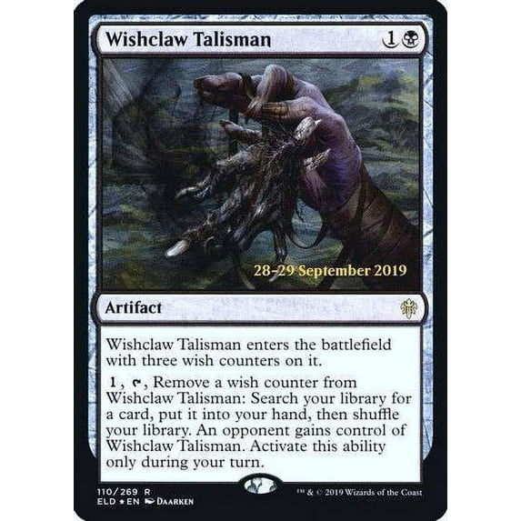 MtG Prerelease & Release Rare Wishclaw Talisman (Prerelease Promo Foil) #110