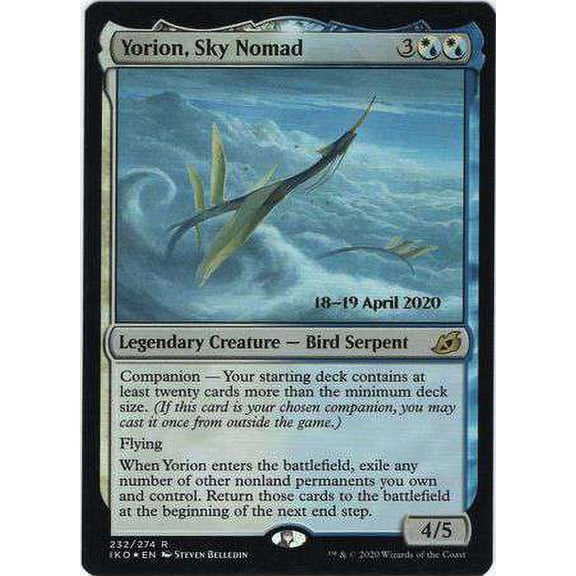 MtG Prerelease & Release Rare Yorion, Sky Nomad (Prerelease Promo Foil) #232