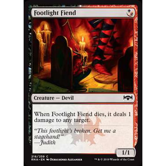MtG Ravnica Allegiance Common Footlight Fiend #216