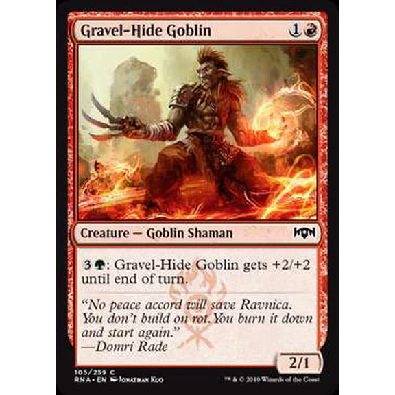 MtG Ravnica Allegiance Common Gravel-Hide Goblin #105