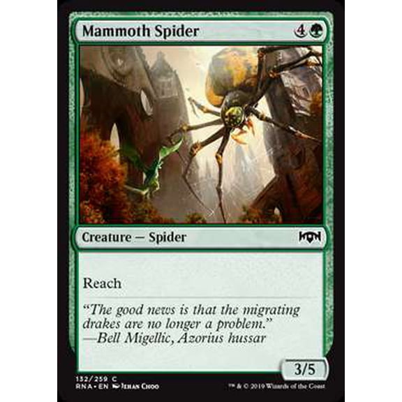 MtG Ravnica Allegiance Common Mammoth Spider #132