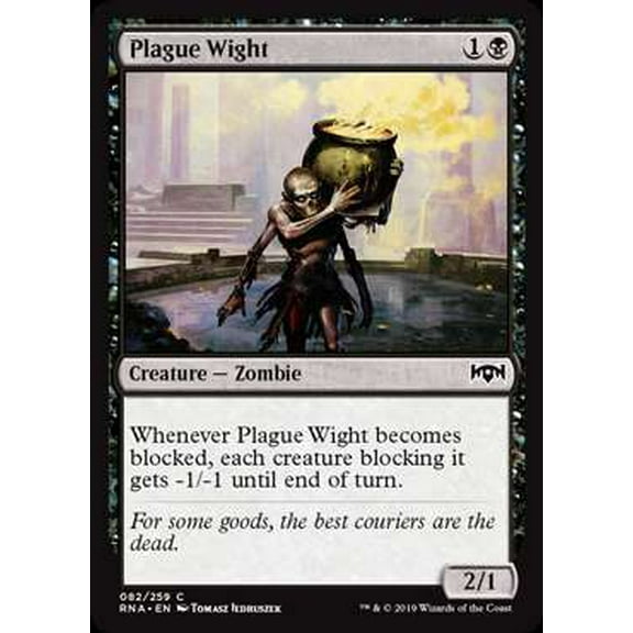MtG Ravnica Allegiance Common Plague Wight #82