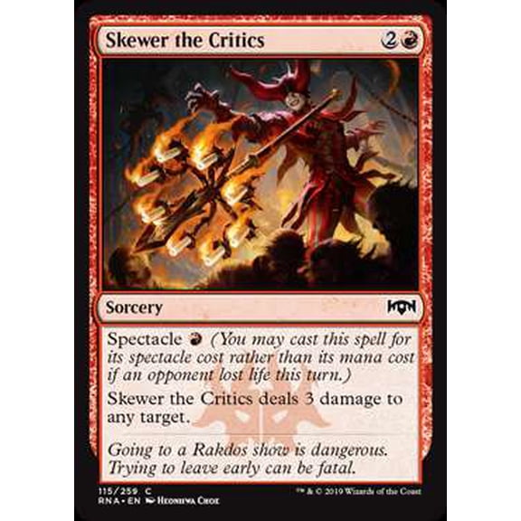 MtG Ravnica Allegiance Common Skewer the Critics #115