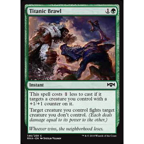 MtG Ravnica Allegiance Common Titanic Brawl #146