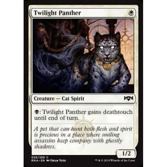MtG Ravnica Allegiance Common Twilight Panther #28