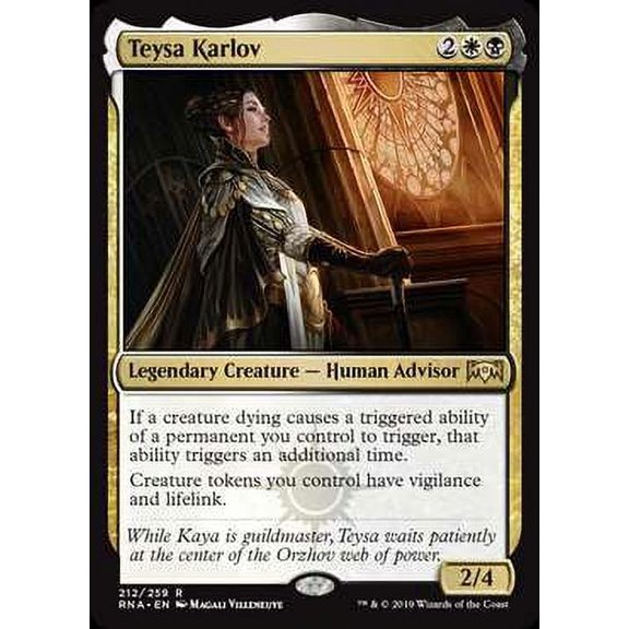MtG Ravnica Allegiance Rare Teysa Karlov #212