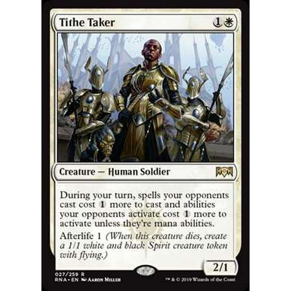 MtG Ravnica Allegiance Rare Tithe Taker #27