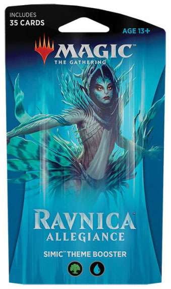 ravnica allegiance theme booster box Magic the Gathering: Pack Sealed boxes of this product were only released in Japan in extremely limited quantities MTG Ravnica Allegiance Theme Booster