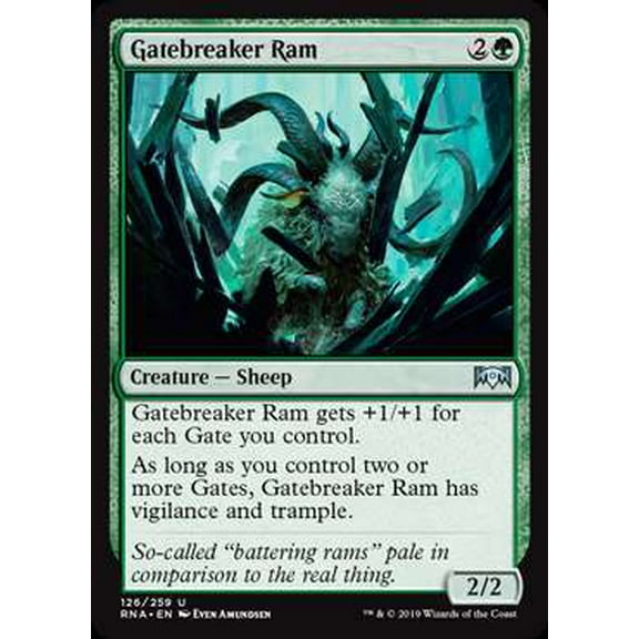 MtG Ravnica Allegiance Uncommon Gatebreaker Ram #126
