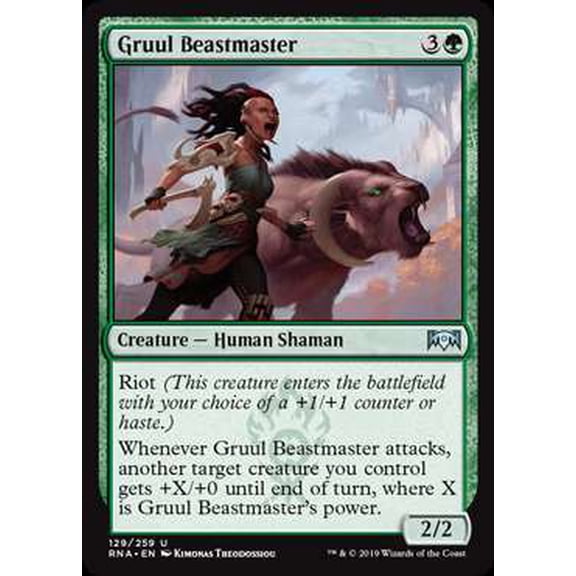 MtG Ravnica Allegiance Uncommon Gruul Beastmaster #129