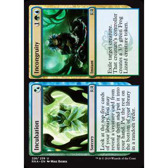 MtG Ravnica Allegiance Uncommon Incubation // Incongruity #226