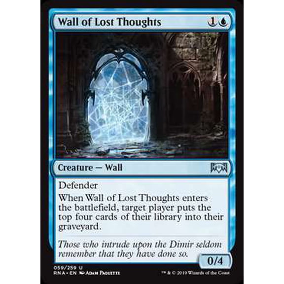 MtG Ravnica Allegiance Uncommon Wall of Lost Thoughts #59