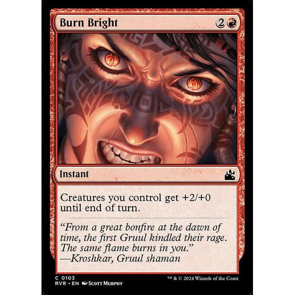 MtG Ravnica Remastered Common Burn Bright (FOIL) #103