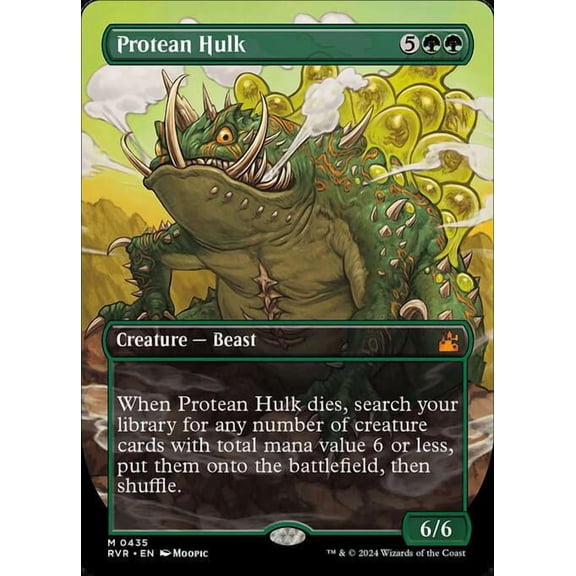 MtG Ravnica Remastered Mythic Rare Protean Hulk [Borderless Anime] #435