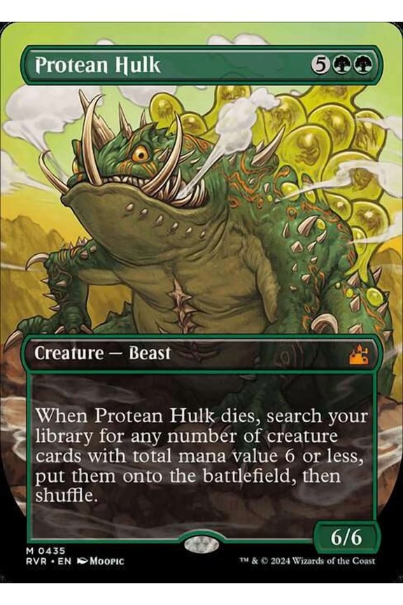 MtG Ravnica Remastered Mythic Rare Protean Hulk [Borderless Anime] #435