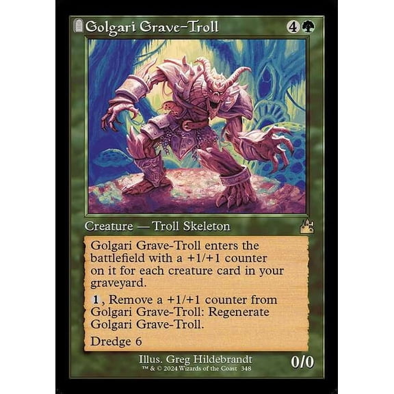 MtG Ravnica Remastered Rare Golgari Grave-Troll (Retro Frame) #348