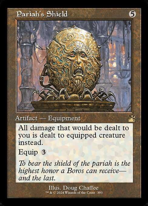 MtG Ravnica Remastered Rare Pariah's Shield (Retro Frame) #393 ...