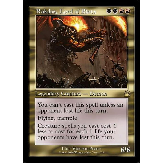 MtG Ravnica Remastered Rare Rakdos, Lord of Riots (Retro Frame) #379